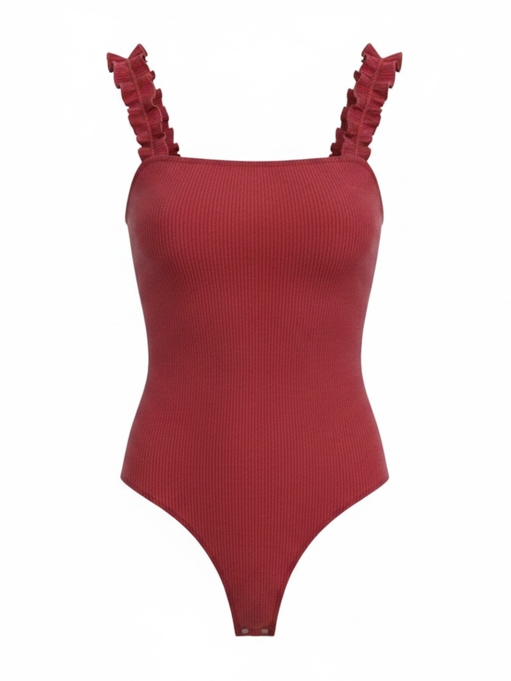 Elegant Red Women's Bodysuit